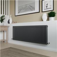 Azur Columbus 3 Column Radiator 600x1595mm 6952Btu in Anthracite Steel