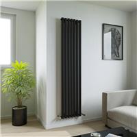 Ximax Bristol Designer Radiator 1800x410mm 2952Btu in Black Steel