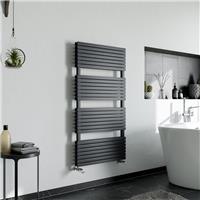 Ximax Wakefield Duplex Designer Towel Radiator 1185x600mm 3932Btu in Anthracite Steel