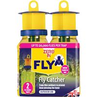 Zero In Reusable Fly Catcher Twinpack (2 Pack) in Yellow