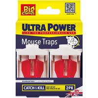 Big Cheese Ready Baited Mouse Trap Twinpack (2 Pack) in White