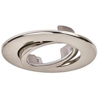 Aurora Adjustable Bezel for R6 Wattage and CCT Switchable Fire Rated IP65 Downlight Satin in Nickel Brass