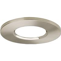 Aurora FD3 Wattage and CCT Switchable Fixed Fire Rated IP65 Downlight Bezel Satin in Nickel Polycarbonate