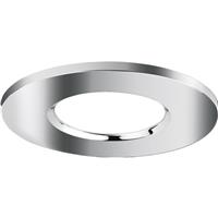 Aurora FD3 Wattage and CCT Switchable Fixed Fire Rated IP65 Downlight Bezel Polished Chrome in Silver Polycarbonate