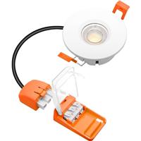 Aurora FD3 Wattage and CCT Switchable Fixed Fire Rated IP65 Downlight in White