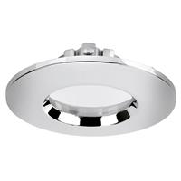 Aurora EFD Pro Fixed Fire Rated IP65 Downlight Bezel Polished Chrome in Silver