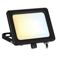 Aurora VelaCS LED PIR CCT Floodlight IP65 30W in Black Aluminium