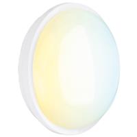 Aurora Utilite CS Round LED Bulkhead IP65 20W in White Polycarbonate