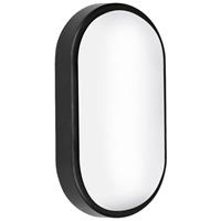 Aurora Utilite CS Oval LED Bulkhead IP65 Bezel 215 x 115mm in Black