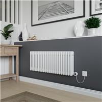 Azur Columbus Electric 3 Column Radiator 400x1010mm 3072Btu in White Steel