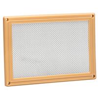 Hamelin Airbrick Cover Stainless Steel Mesh Medium Buff in Brown Plastic