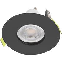 Integral LED Evofire Midi 92 IP65 Fire Rated Downlight in Black Steel