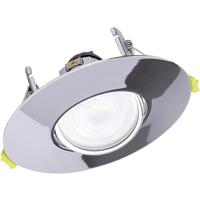 Integral LED Evofire Maxi 110 Tiltable IP20 Fire Rated Downlight Polished in Chrome