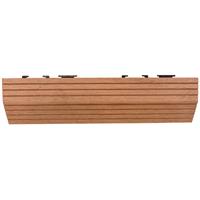 Apollo Straight Finishing Edges Uncapped 30cm (4pk) - (4 Pack) in Brown Plastic