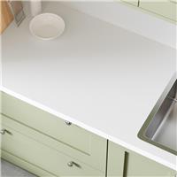 Wilsonart Options Plus Pure Postformed Upstand 3000mm x 100mm x 20mm (1) in White