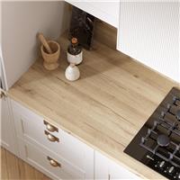 Wilsonart Omega Modern Ashdown Oak Square Edge Upstand 3000 x 100mm x 20mm (1) in Natural Timber