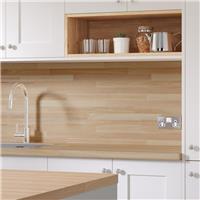 Wilsonart Options Plus Clear Block Postformed Worktop 3000mm x 600mm x 38mm (1) in Beech