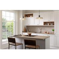Wilsonart Options Plus Gardenia Postformed Breakfast Bar 4100mm x 900mm x 38mm (1) in Grey