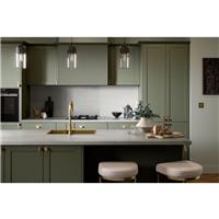 Wilsonart Omega Classic Paros Marble Postformed Worktop 4100mm x 600mm x 38mm (1) in White