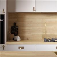 Wilsonart Omega Modern Square Edge Worktop 4100 x 900mm x 38mm (1) in Natural Block Oak