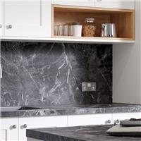 Wilsonart Options Plus Marqunia Marble Postformed Worktop 4100mm x 600mm x 38mm (1) in Black