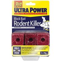 Big Cheese Block Bait Rodent Killer 20g x 6 in Blue