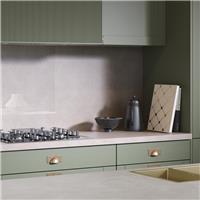 Wilsonart Omega Modern Terrazzo Dune Square Edge Worktop 3000 x 620mm x 38mm (1) in Grey