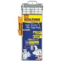 Big Cheese Live Rat & Small Animal Cage Trap in Sliver