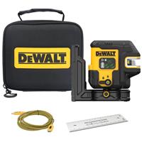 DeWalt DCLE14251GB-XJ USB Green Self-Levelling Multi-Line Cross Line + 5 Spot Laser in Black/Yellow Steel