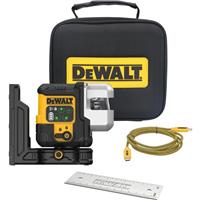 DeWalt DCLE14301GB-XJ USB Green Self-Levelling Multi-Line 3 x 180deg Beam Laser in Black/Yellow Steel