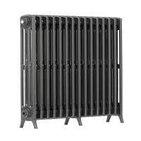 Arroll Edwardian 4-Column Cast Aluminium Bi-Metal Radiator 750 x 906mm 4327Btu in Anthracite Steel