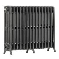 Arroll Edwardian 4-Column Cast Aluminium Bi-Metal Radiator 650 x 906mm 3826Btu in Anthracite Steel