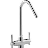 Deva Ludlow Mono Mixer Kitchen Tap in Chrome Brass