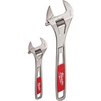 Milwaukee Adjustable Wrench 150 & 200mm (2 Piece) in Chrome