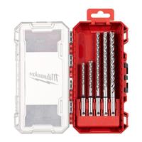 Milwaukee MX4 SDS Plus Shank Drill Bit Set 5.0mm -10mm (5 Piece) in Silver