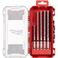 Milwaukee MX4 SDS Plus Shank Drill Bit Set 5.5mm-8.0mm (5 Piece) in Silver