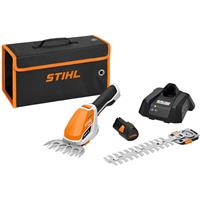 Stihl HSA 26 Cordless Shrub Shears and Grass Trimmer Kit (AS System) AS2 Battery & ALS31 Charger in Black/Orange/Silver Rubber