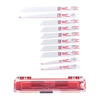 Milwaukee SAWZALL Multi-Material Reciprocating Saw Blade Set (10 Piece) in White Bi-Metal