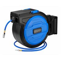 Draper Retractable Air Hose Reel 20m in Black/Blue