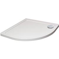 Nuie Hydro45 Quadrant Shower Tray with Upstands 900 x 900mm in White Acrylic