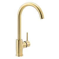 Abode Nico Single Lever Mono Mixer Kitchen Tap Brushed in Brass