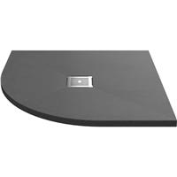 Nuie Hydro45 Quadrant Shower Tray 900 x 900mm Grey in Grey Slate Acrylic