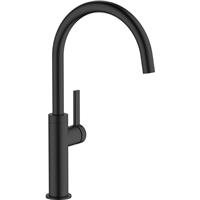 Abode Carbon Single Lever Mono Mixer Kitchen Tap Matt in Black