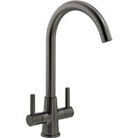 Abode Enstyle Dual Lever Mono Mixer Kitchen Tap Gunmetal in Black Brass