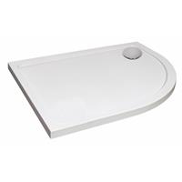 Nuie Hydro45 Offset Quadrant Anti Slip Shower Tray 1200 x 900mm Right Hand in White Acrylic