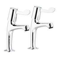 Abode Pillar Dual Lever Kitchen Tap in Chrome