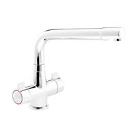 Abode Turina Dual Lever Mono Mixer Kitchen Tap in Chrome