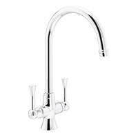 Abode Gatsby Dual Lever Mono Mixer Kitchen Tap in Chrome