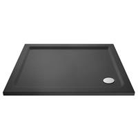 Nuie Hydro45 Low Profile Rectangular Shower Tray 1400 x 700mm in Slate Grey Acrylic