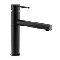 Abode Tower Single Lever Mono Mixer Kitchen Tap Matt in Black